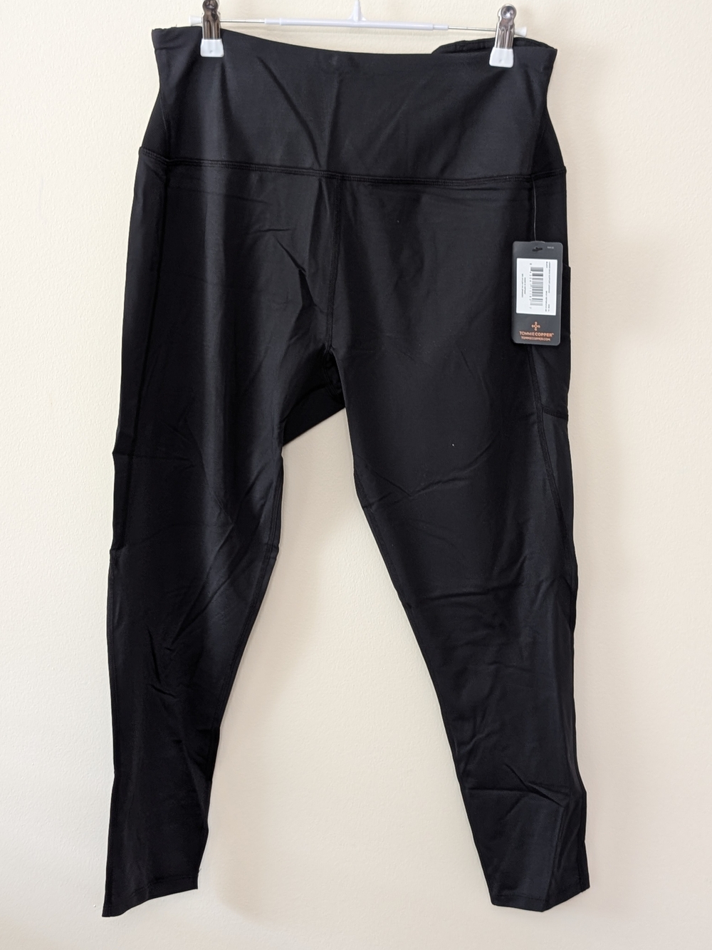 Tommie Copper Black Lower Back Support Compression Leggings Women's X-Large NWT